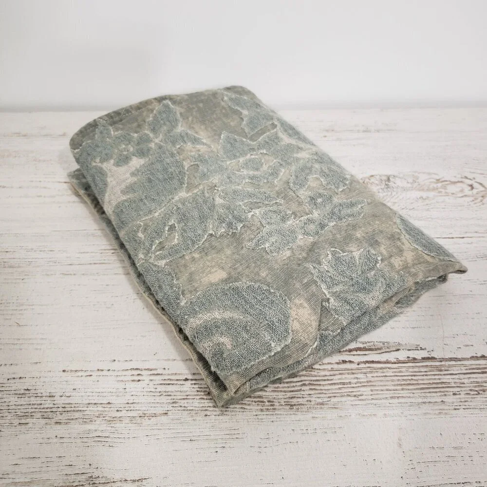 Pottery Barn Blue Cotton Tapestry Pillow Sham 24